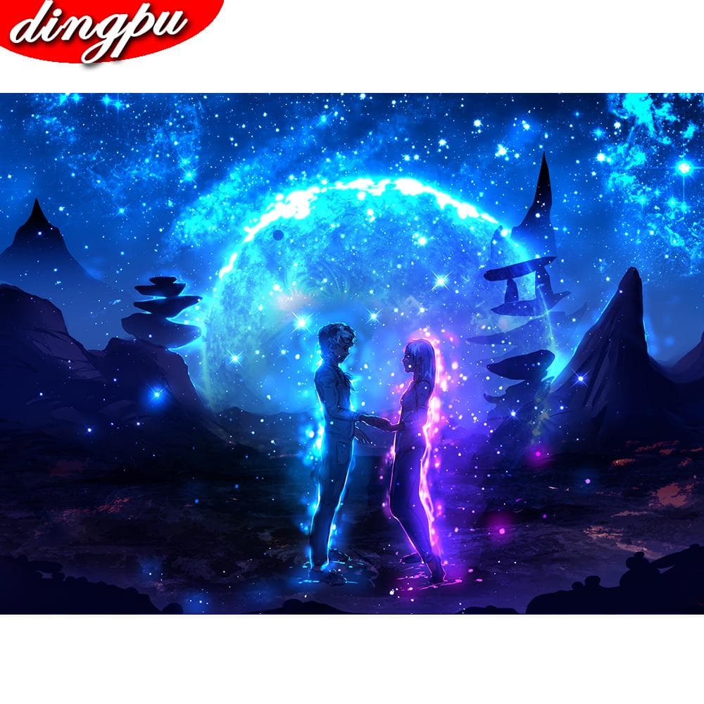 5D Diamond Painting Full Drill Round Cartoon DIY Diamond Embroidery Cross Stitch Home Decoration 20X30CM