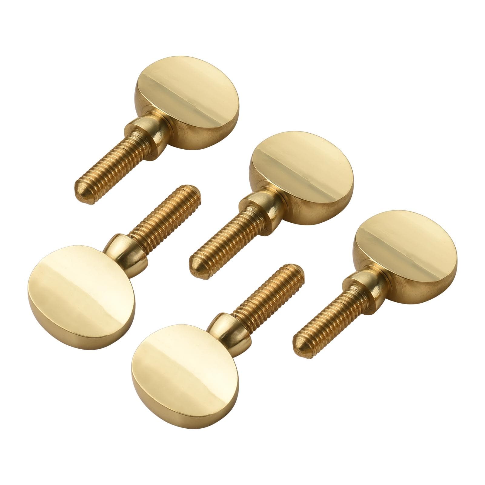 5pcs Brass Sax Neck Tightening Screws Saxophone Replacement Parts Copper Attachment Neck Receiver gold