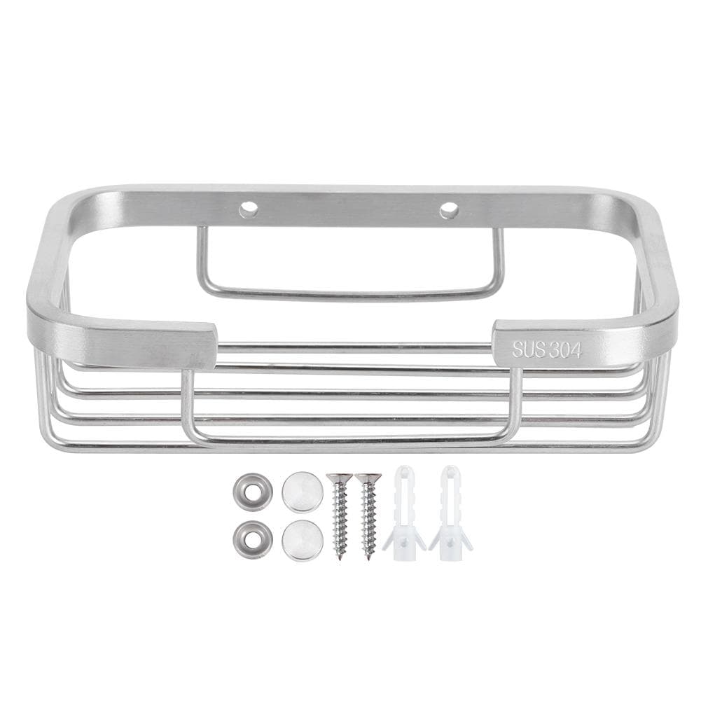 304 Stainless Steel Wall Mounted Soap Rack Box Container Organizer Toilet Bathroom Accessory