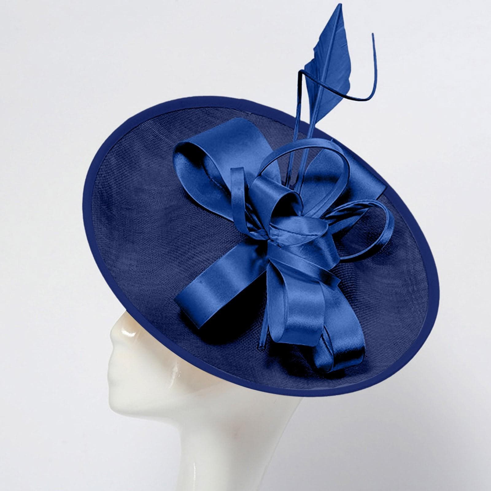 Women Fascinator Hats Tea Party Hat Vintage Hat Headband For Cocktail Head Band Large Solid Color Fashion Exquisite Headwear One Size