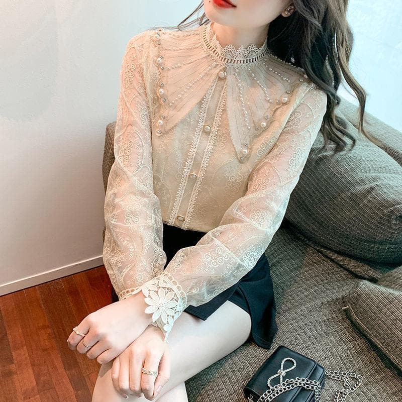 Winter New Temperament Bottoming Shirt Foreign Style Design Niche Top Long Sleeve Top 2XL