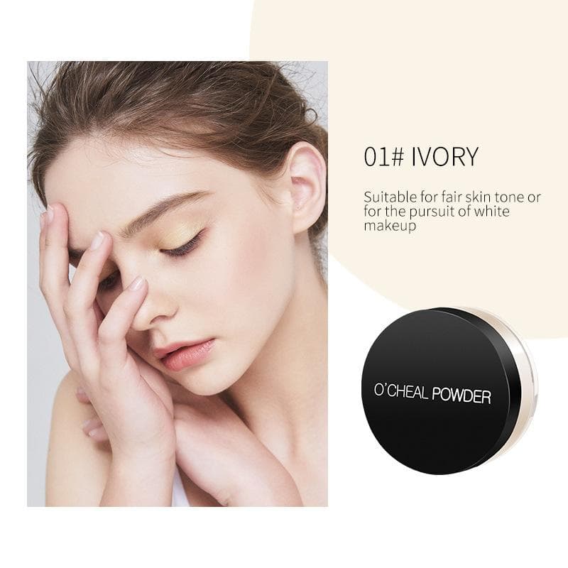 O'CHEAL Loose Powder Moisturising Matte Oil Control Long Lasting Fixing Powder Refreshing Concealing Powder 15g