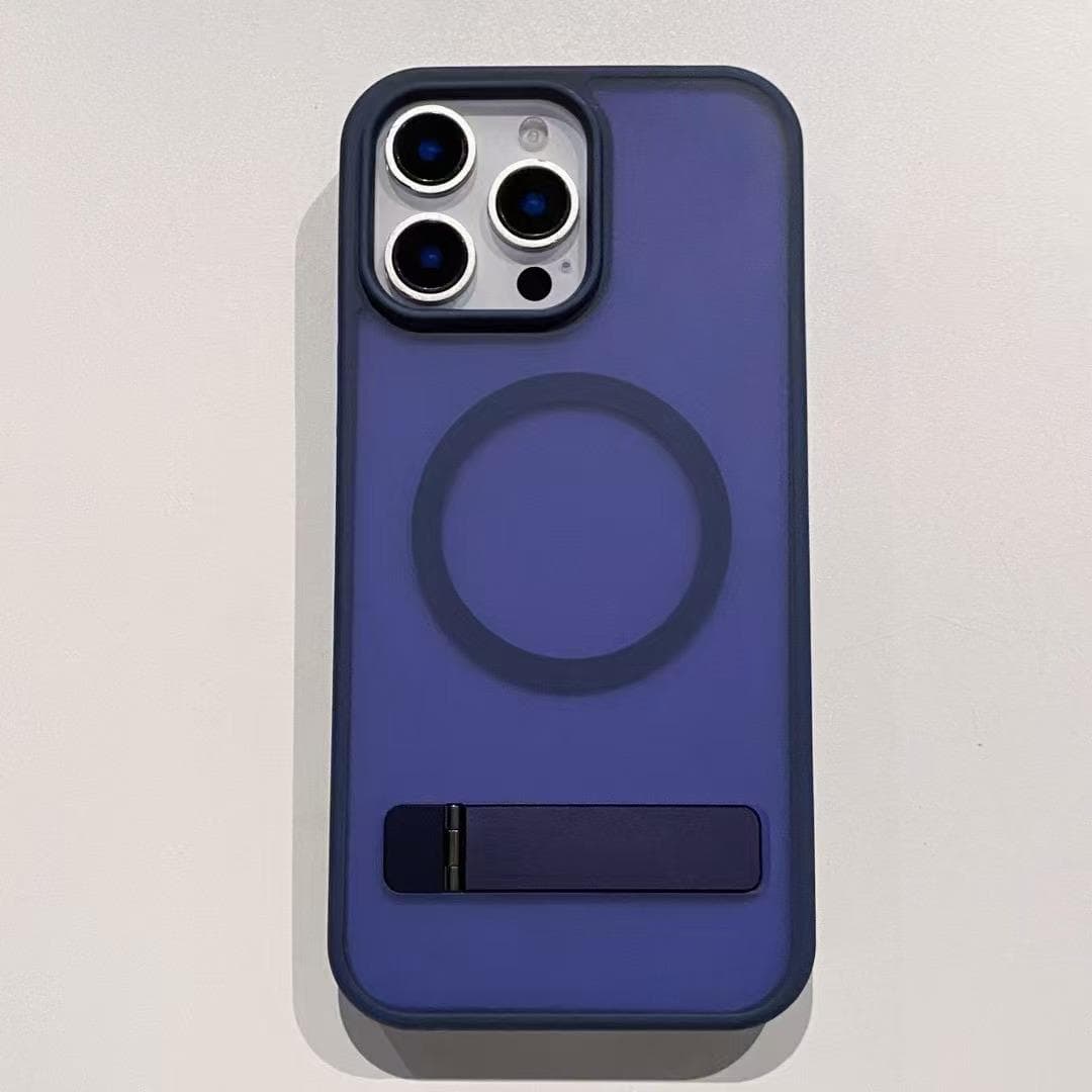Hardware Bracket Suitable for IPhone16Promax Semi-transparent Skin Magnetic Suction Case Apple 13/14 Full-inclusive Protective Case Apple 16ProMax
