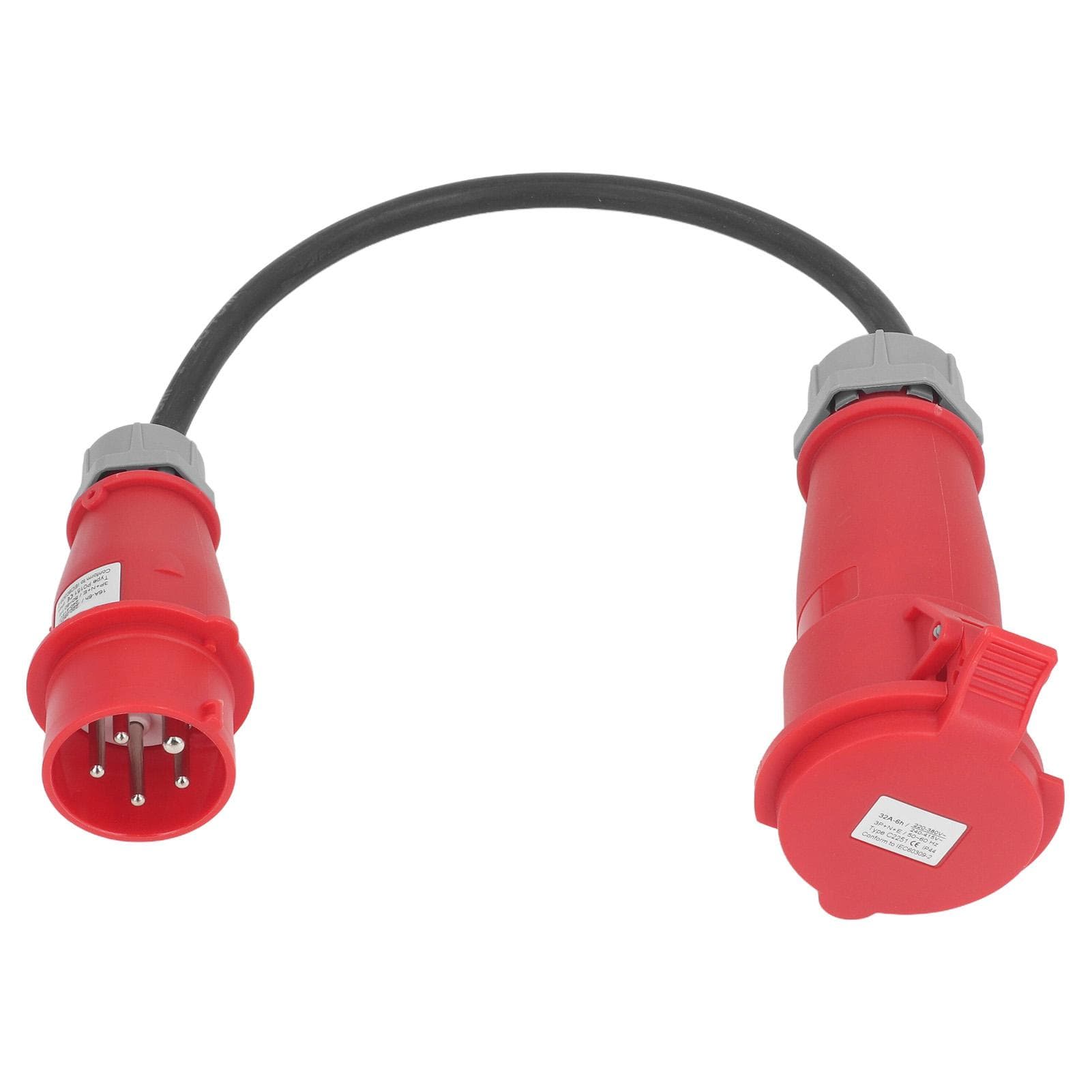 CEE Adapter 32A Female to 16A Male 5 Pin High Current CEE Waterproof Adapter for Construction Sites