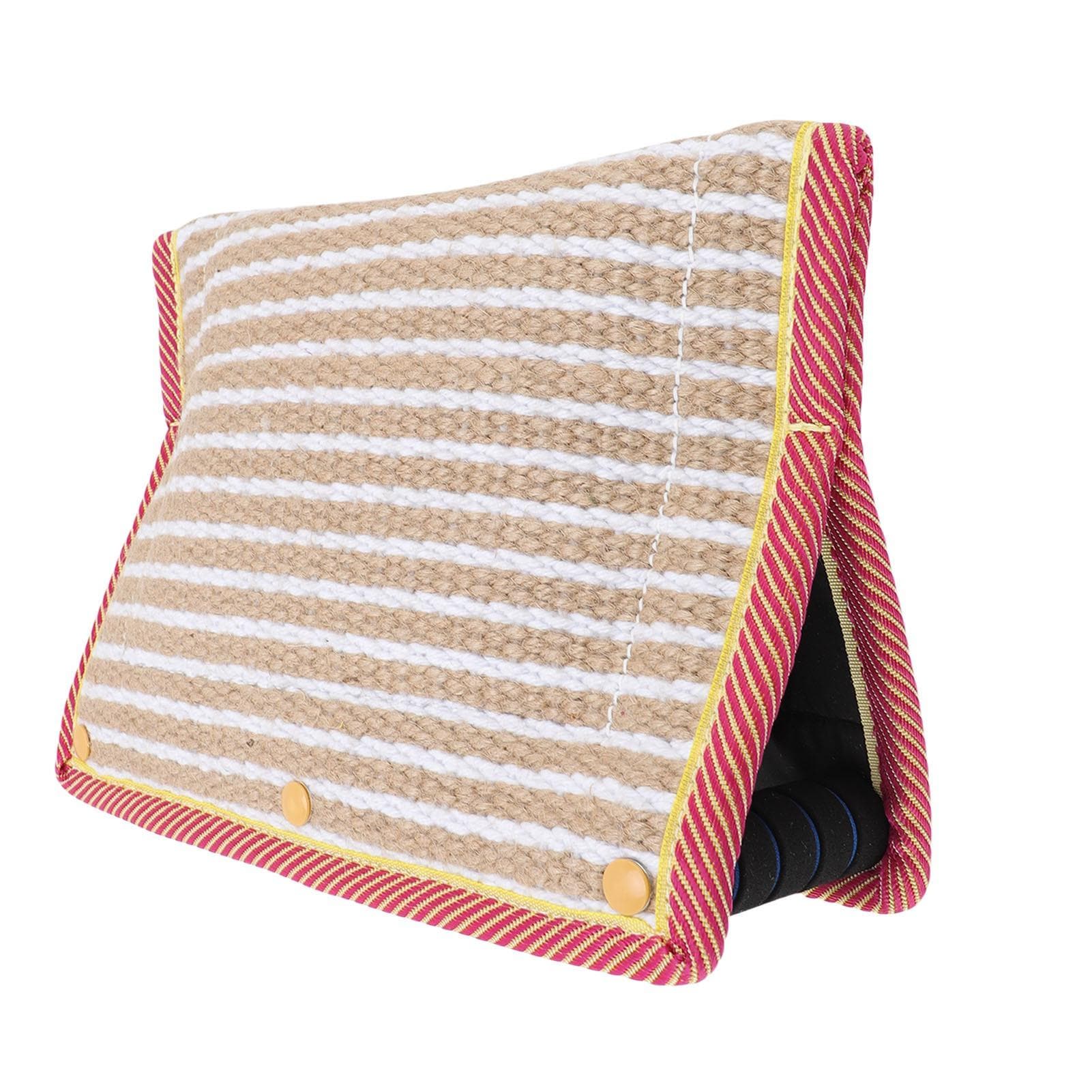 Dog Bite Wedge Jute Multifunctional Strong Handles Portable Dog Bite Pillow for Training Chewing