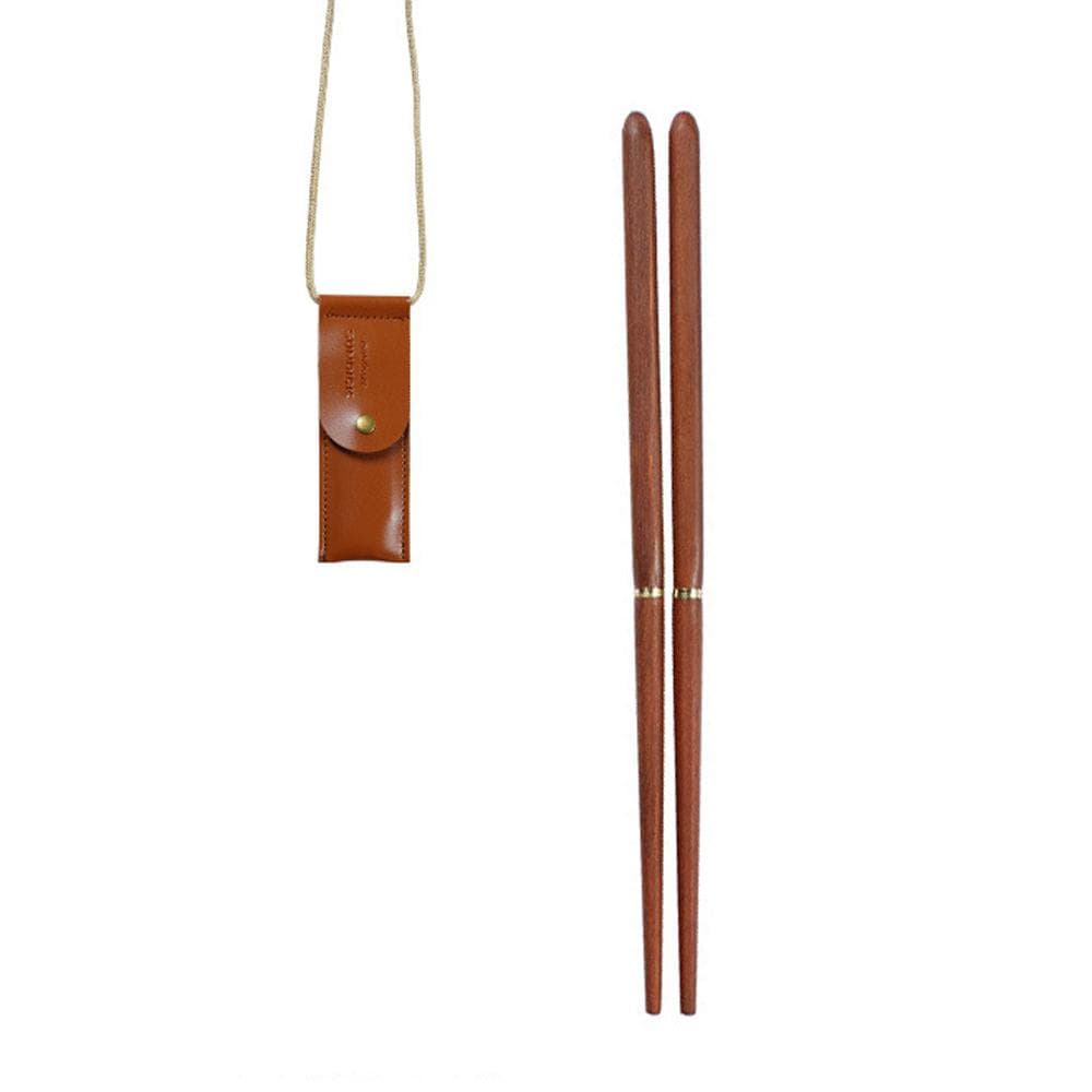 Folding Chopsticks Outdoor Camping Picnic Travel Portable Tableware A Pair of Chopsticks with wood
