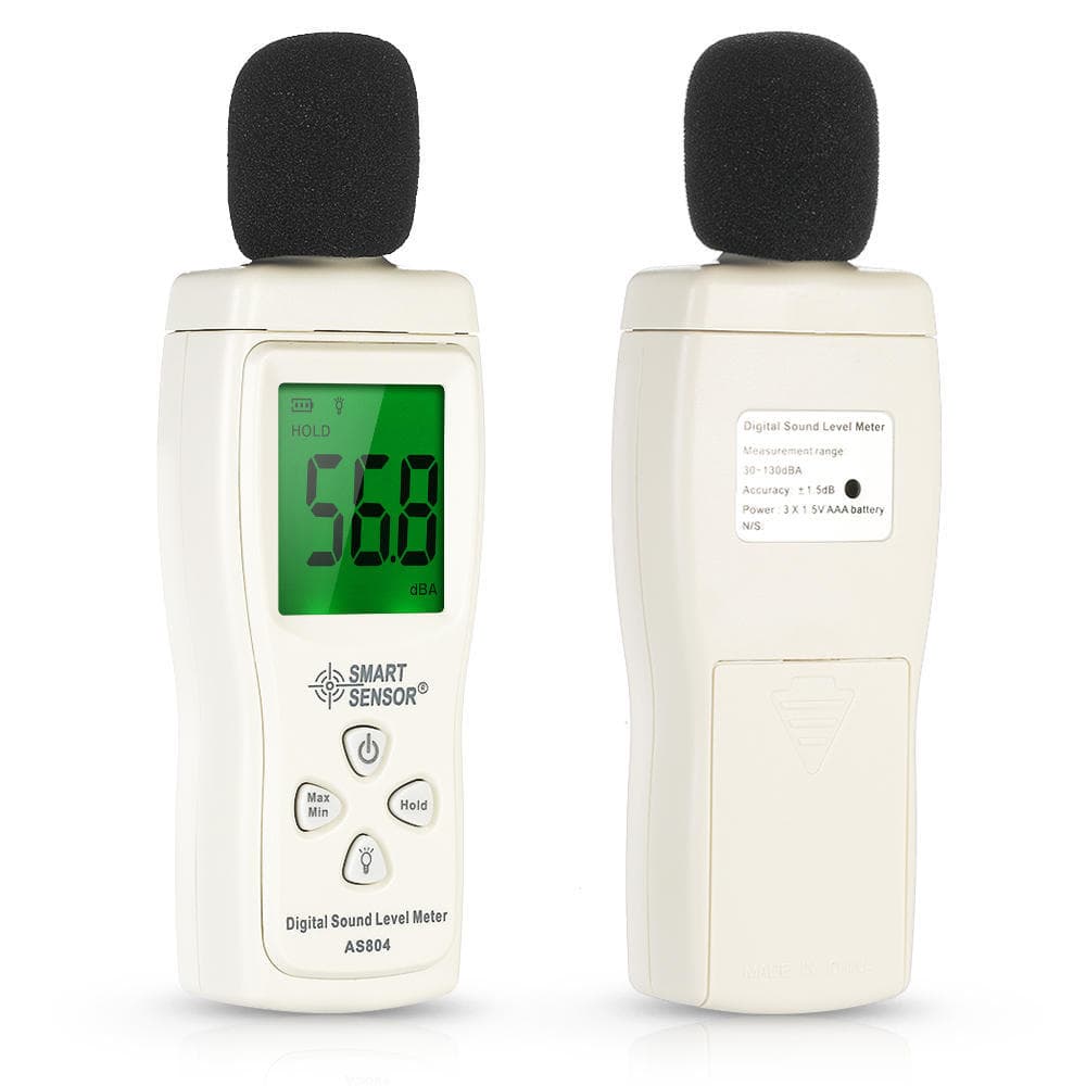 SMART SENSOR Mini Digital Sound Level Meter LCD Noise Meter 30~130 dBA