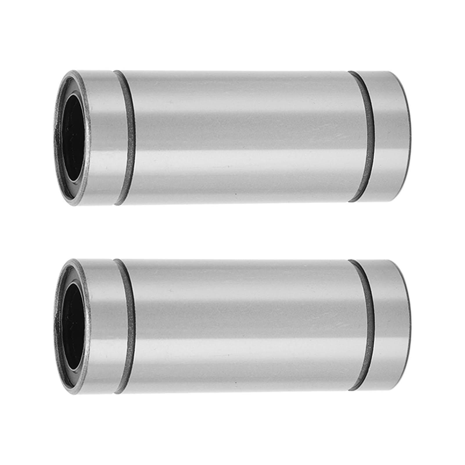 2Pcs Linear Motion Bearing Steel 20mm ID 32mm OD 80mm Length LM20LUU for Machine Equipment