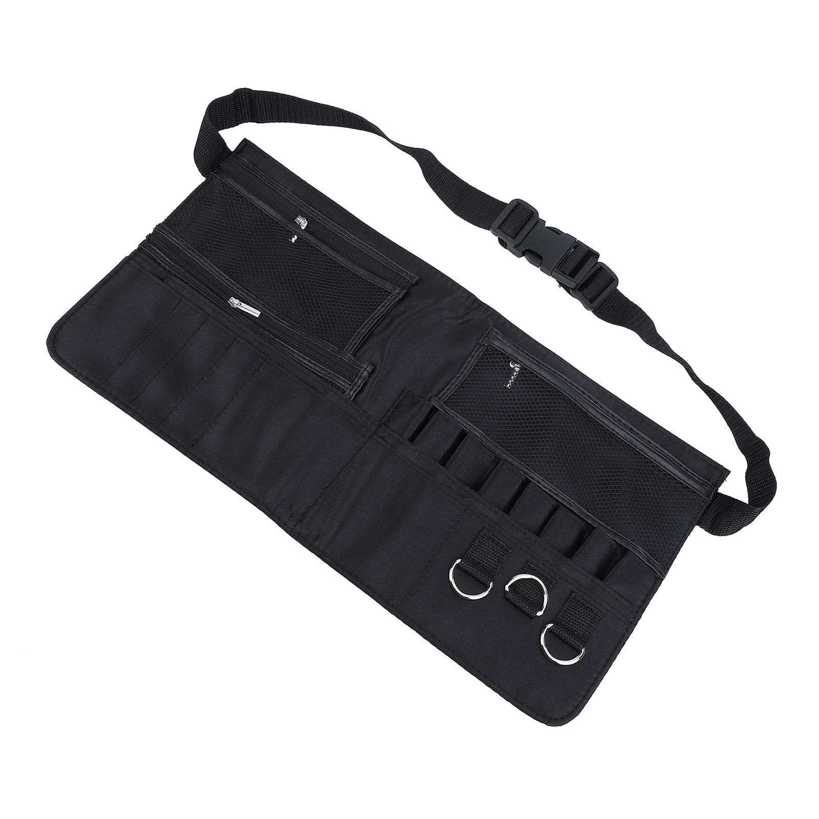 Makeup Brush Bag with Belt Multi Pocket Adjustable Large Capacity Professional Cosmetic Brush Belt