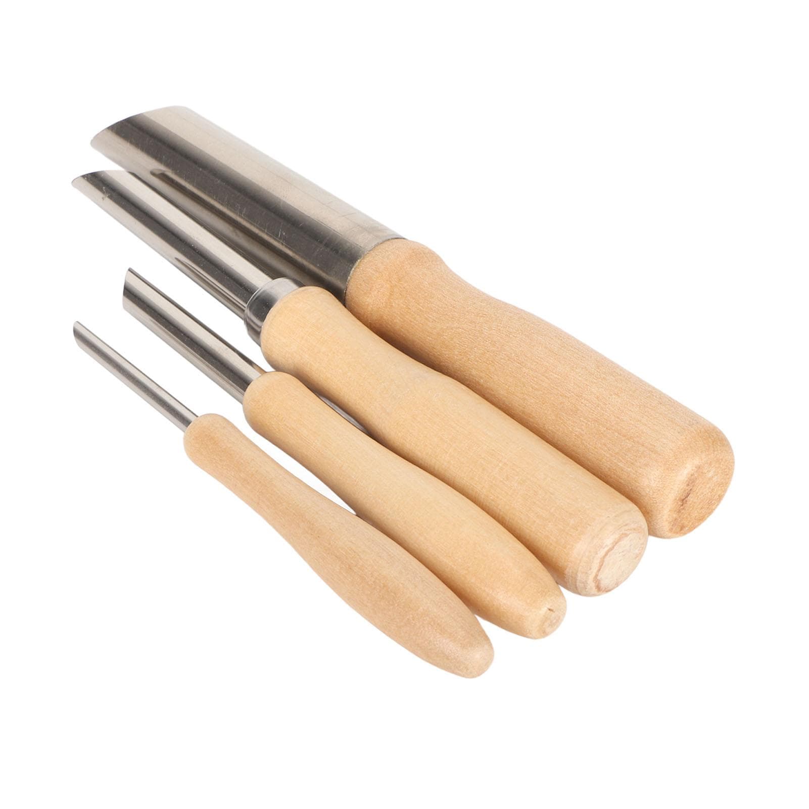 4pcs Clay Hole Cutters Rustproof Stainless Steel Clay Carving Tools Portable Pottery Sculpting