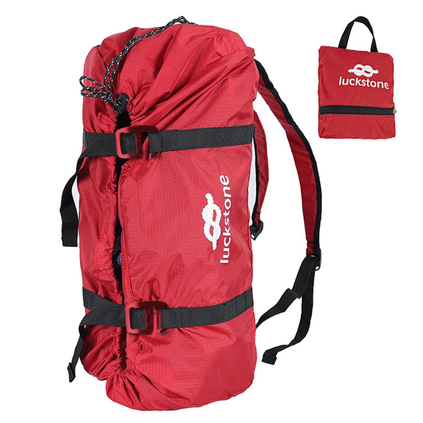 Outdoor Climbing Rope Bag Folding Waterproof Climbing Equipment Carrying Bag for Camping red