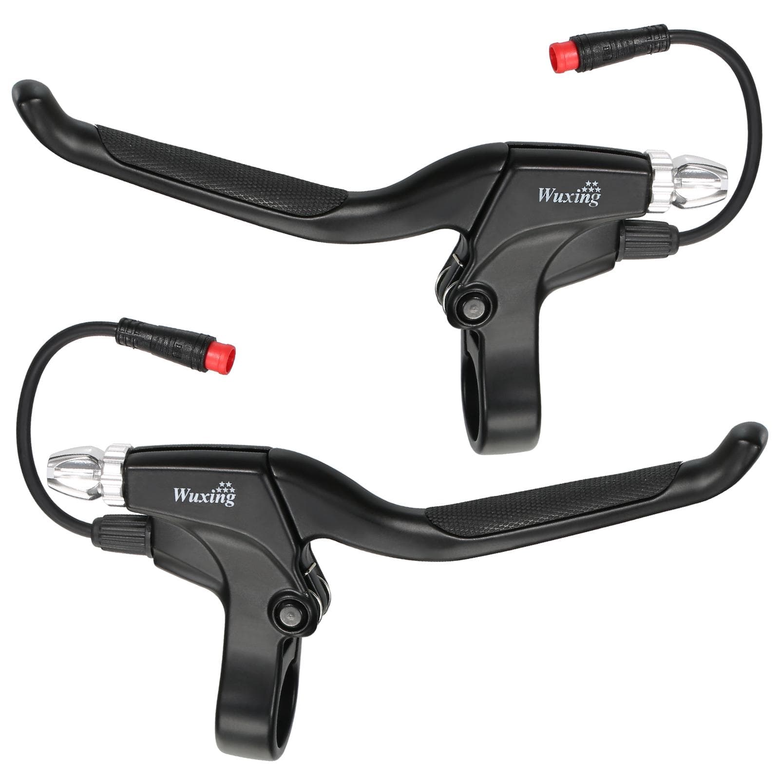 1 Pair Aluminum Alloy Right & Left Brake Lever Replacement for KUGOO M4/PRO 10 Inch Electric black