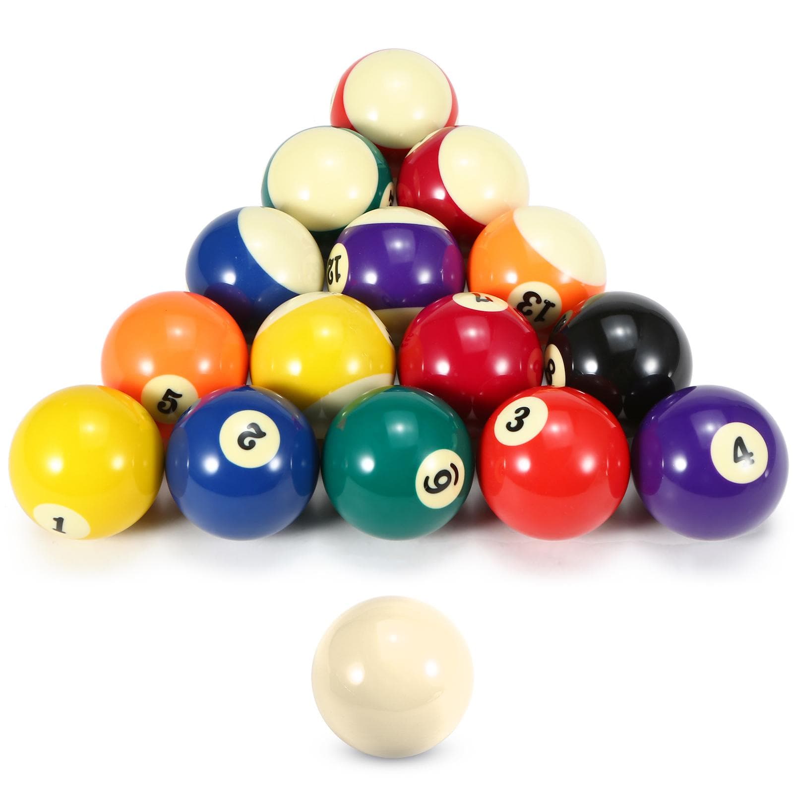 52.5mm Adult Billiard Ball Pool Ball Set Full Size American Standard Billiard Ball Set 16 Ball M