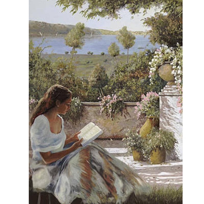 Quiet Girl 5D Diamond Painting Cross Stitch 3D Diamond Mosaic Needle Craft New Year Gift 40X50CM