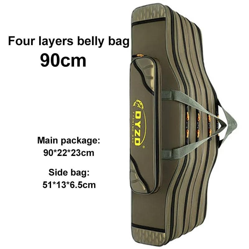 2/3/4 Layer 70CM-130CM Protable Foldable Fishing Rod Carrier Bag Fish Pole Tool Storage Bag Case Waterproof Fishing Tackle XA81G