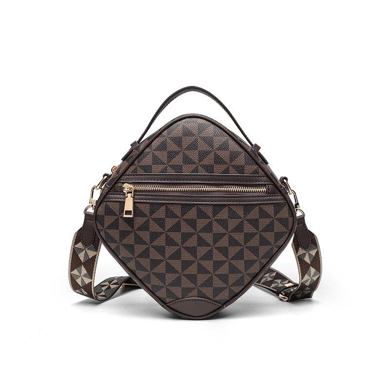 Small Fashion Men's and Women's Small Square Bag Diamond Print Single Shoulder Oblique Span Handbag