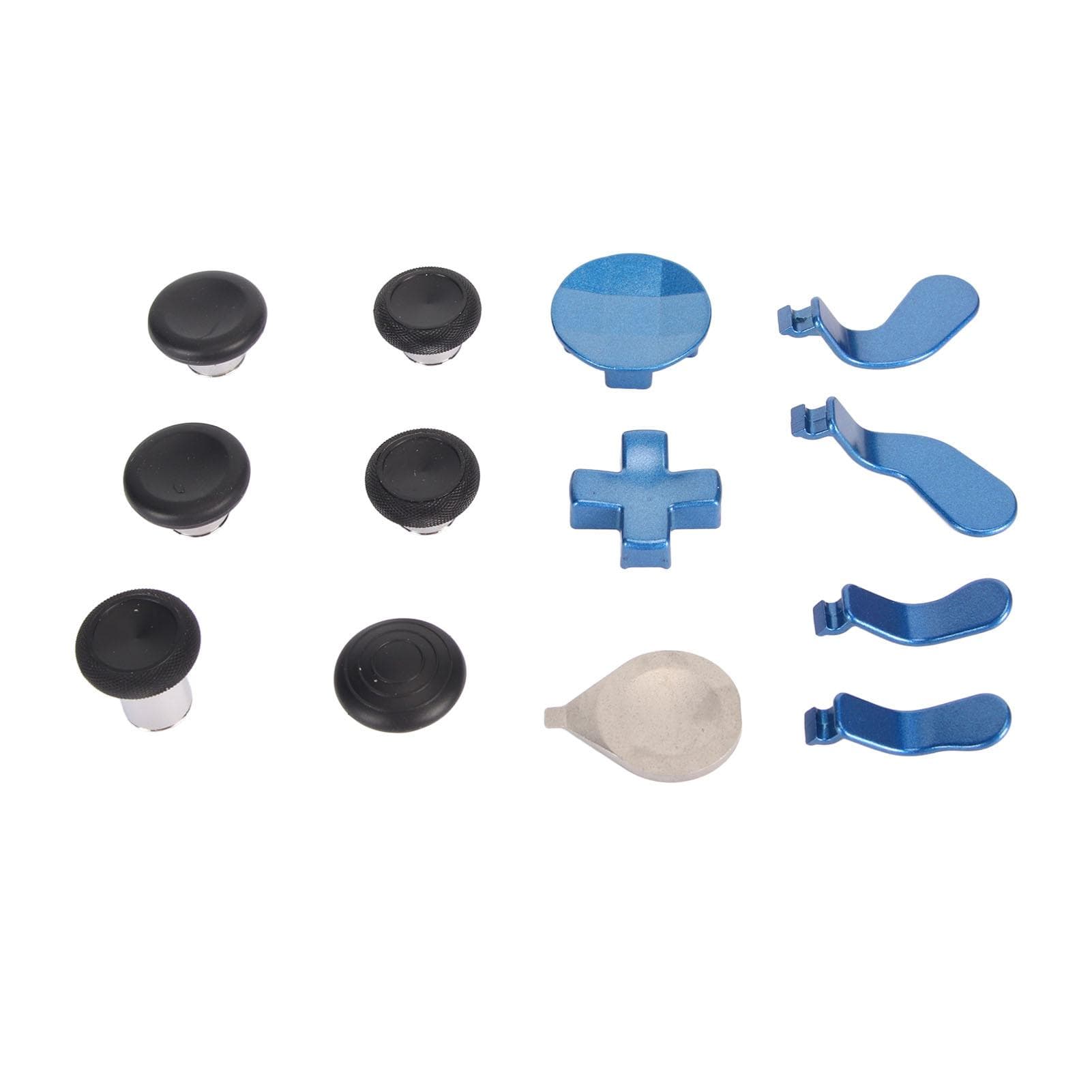 Replacement Thumbsticks Kit Sensitive Magnetic Metal Thumbsticks for Xbox One Elite Series 2 Silver blue