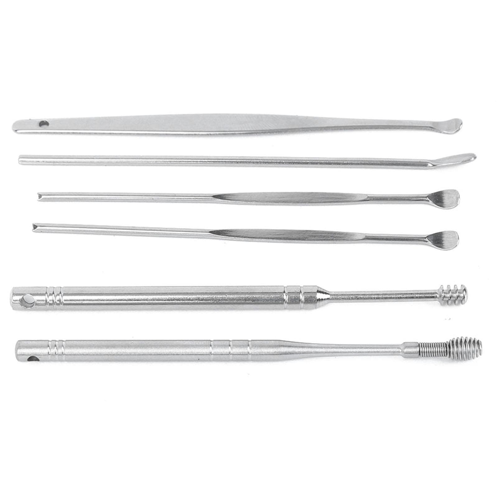6pcs set Ear Wax Pickers Stainless Steel Ear Wax Remover Cleaning Tool with Box