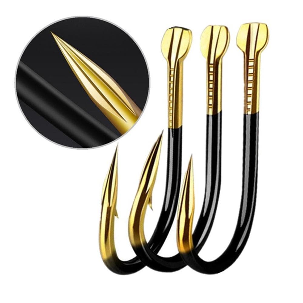 10pcs/pack Fishing Hook Barbed Colored Tungsten Alloy Bulk Fishing Hook Fishing Supplies 15