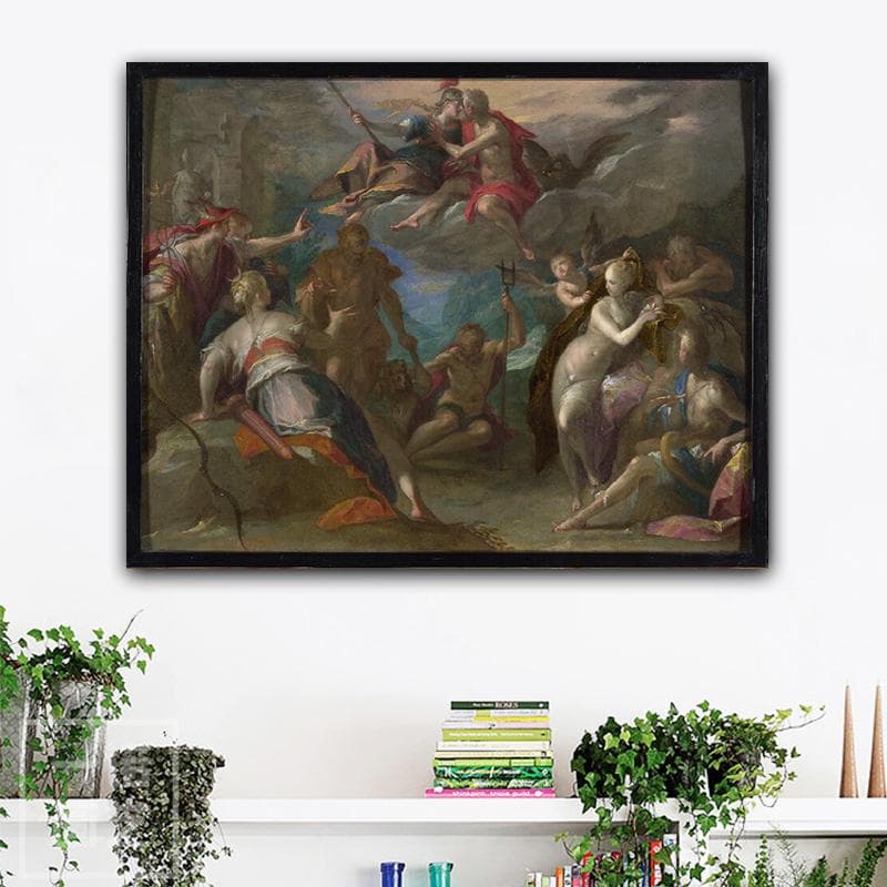 5D DIY Diamond Painting Full Round Amazement of The Gods Rhinestone Pictures Embroidery 20X30