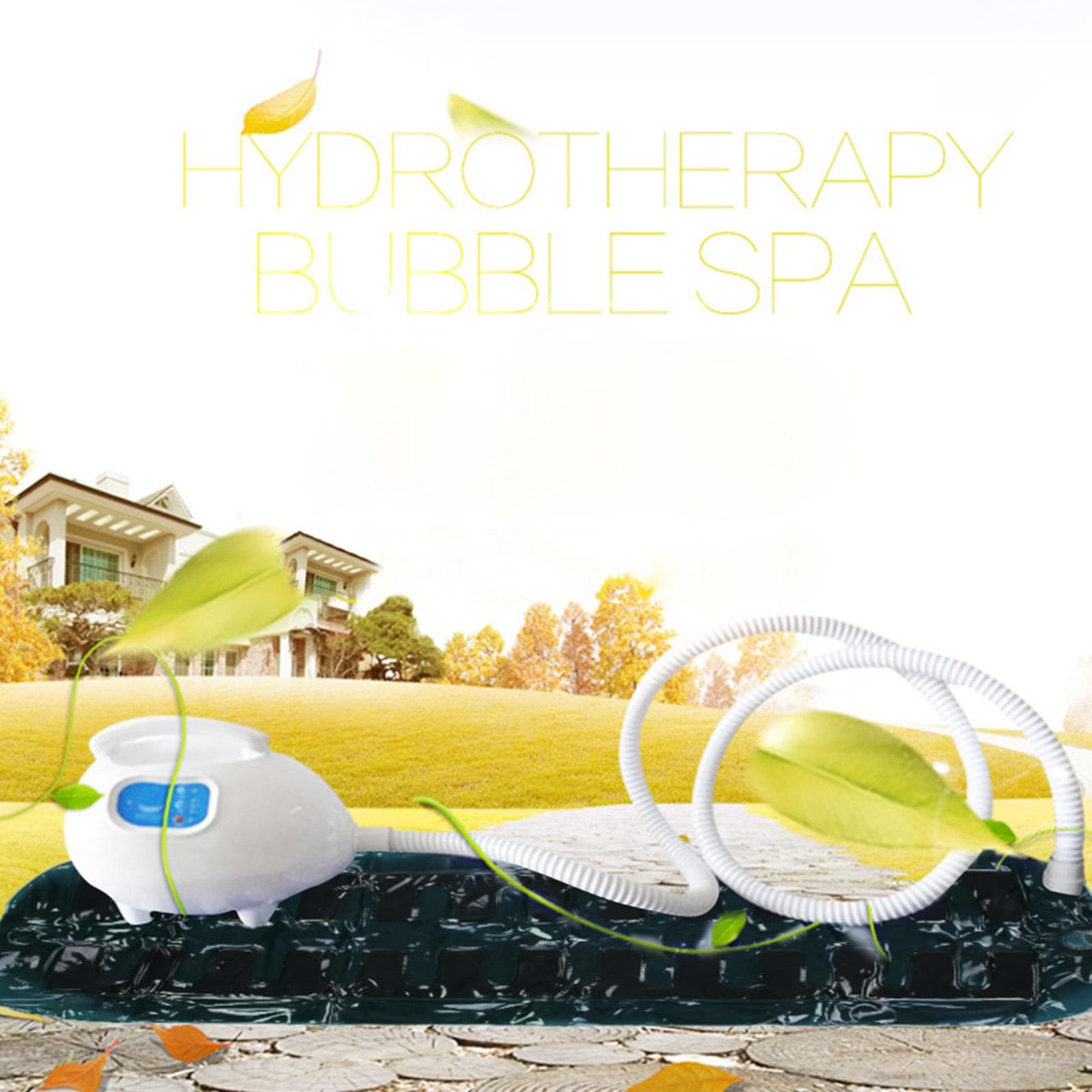 Water Resistant Air Bubble Bath Tub Ozone Body Spa Massage Mat with Air Hose US Plug