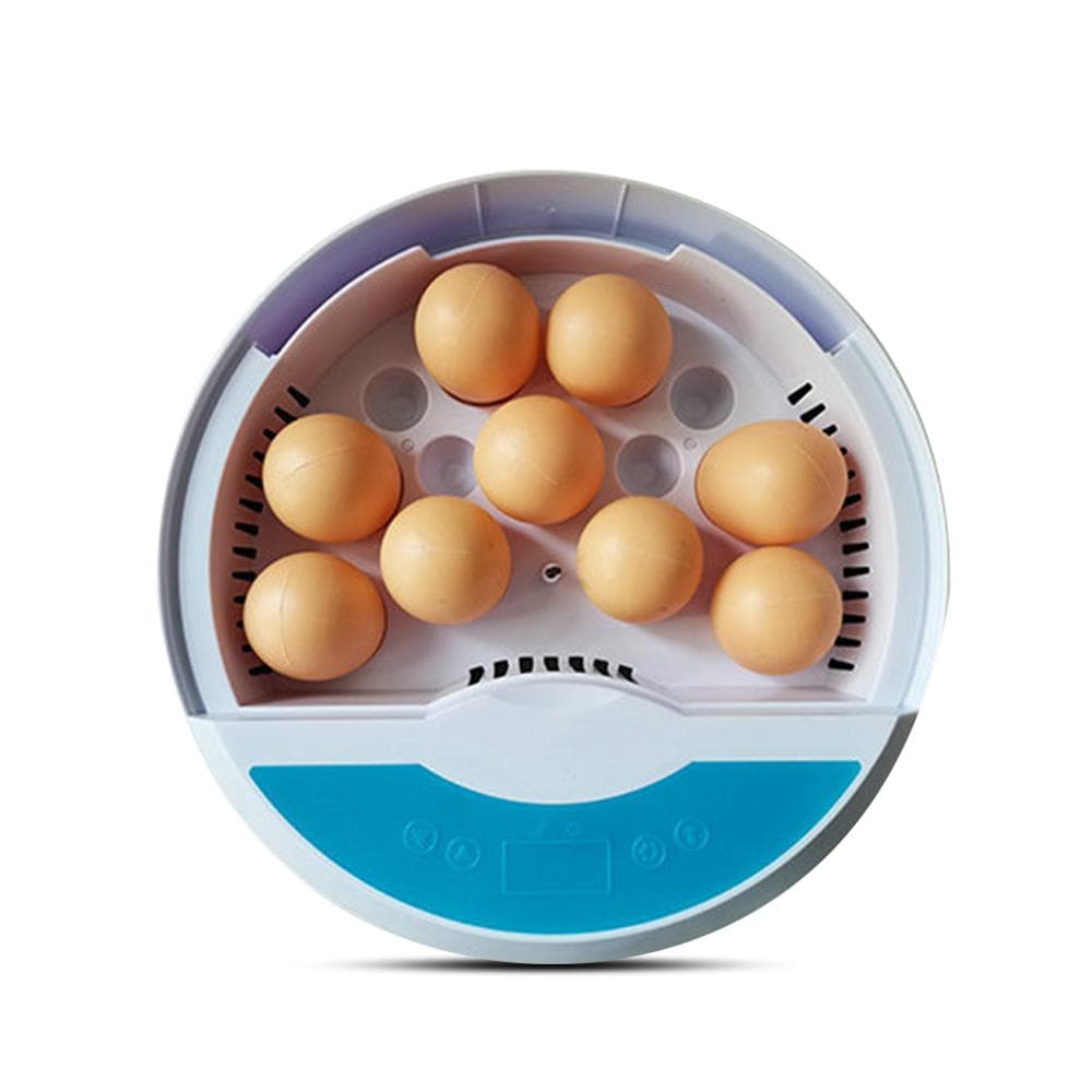 9 Eggs Incubator with Temperature Display, Egg Candler Light and Touchscreen, Chick Cozy Incubator EU Plug