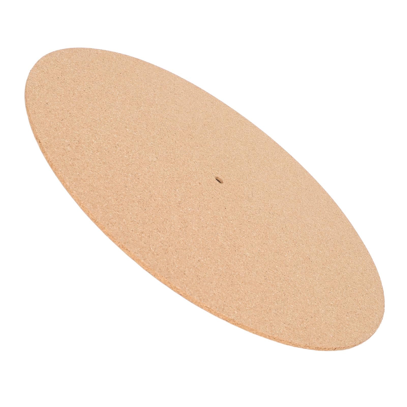 Turntable Anti Static Cork Mat Retro Non Slip High Fidelity Turntable Cork Slipmat for 12in LP