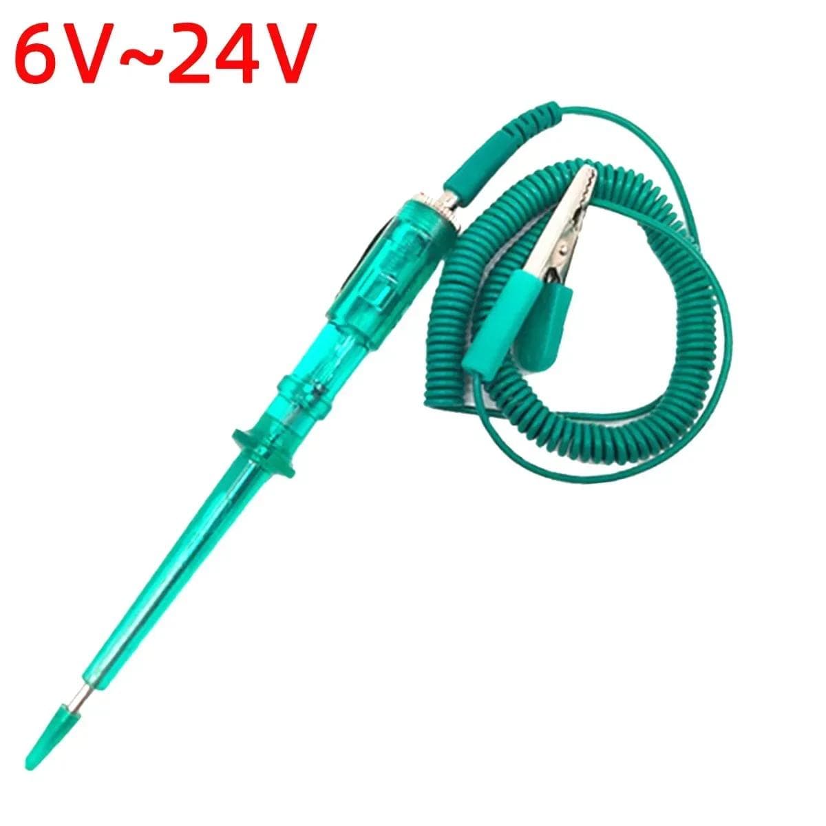 Voltage Circuit Tester for Car Truck Digital Led Long Probe Pen Bulb Automobile Diagnostic Tools Auto Repair 6V 12V 24V 90V DC