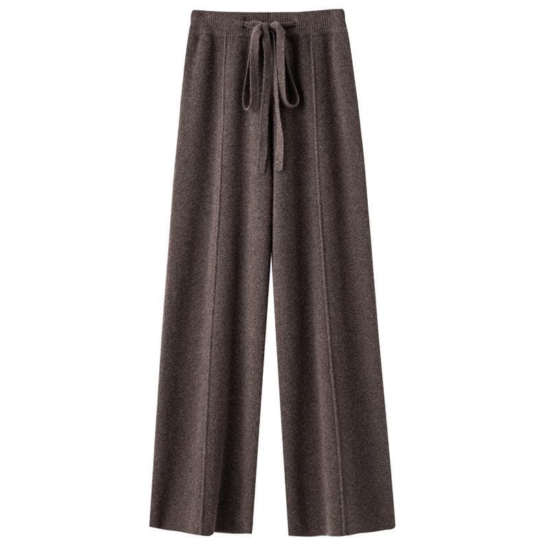 Autumn and Winter Women Cashmere Fashion Pants Knitted Loose Cashmere Women Pants Women M