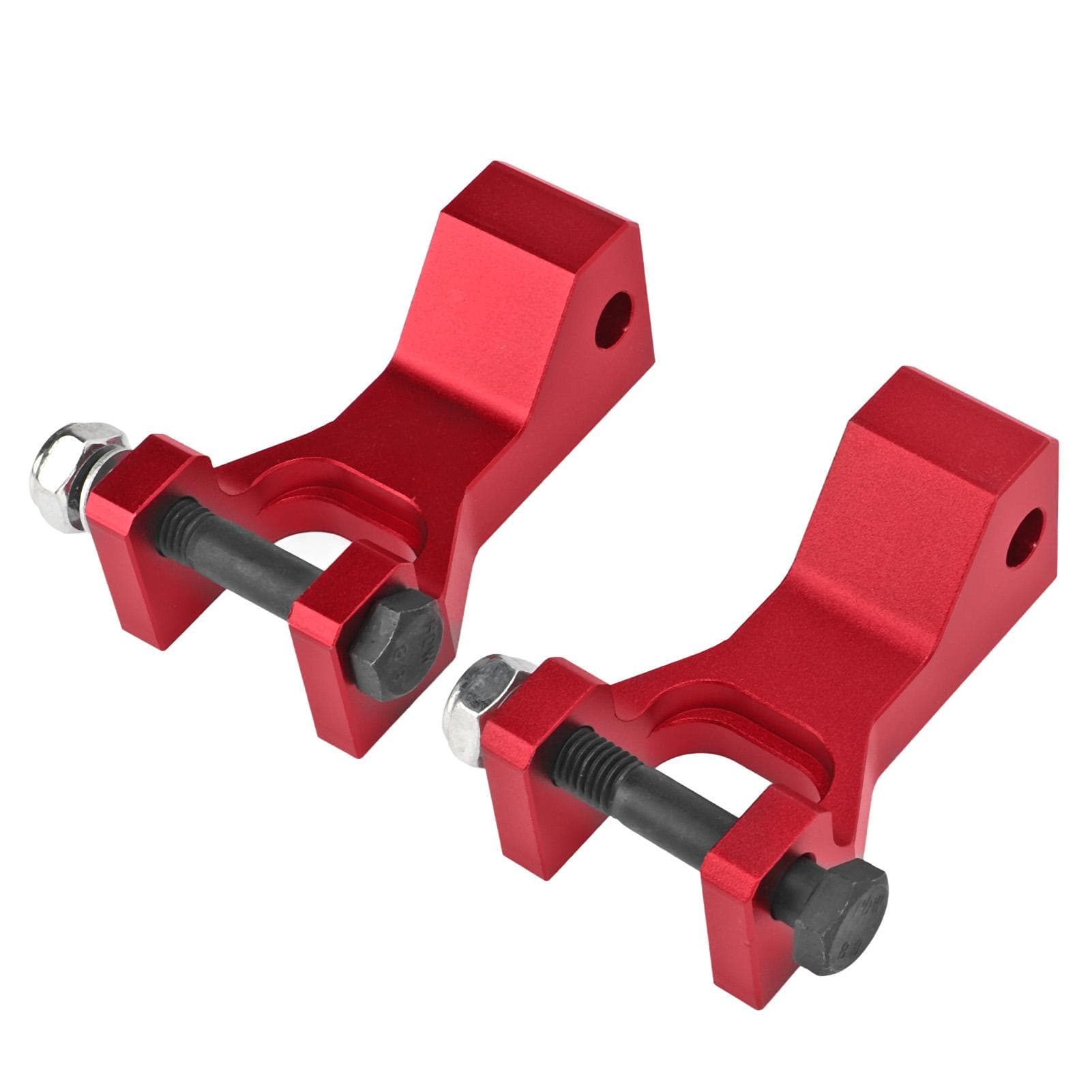 2PCS ATV Front Lowering Kit 3.5in Drop Aluminum Alloy Replacement for Raptor 660 660R YFM660R red