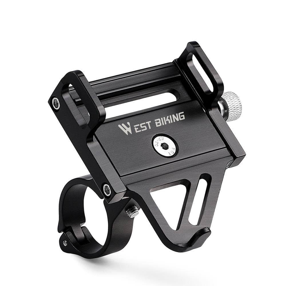 MobilePhone Holder Bicycle MobilePhone Navigation Fixed Bracket Bike Handlebar Aluminum Alloy black