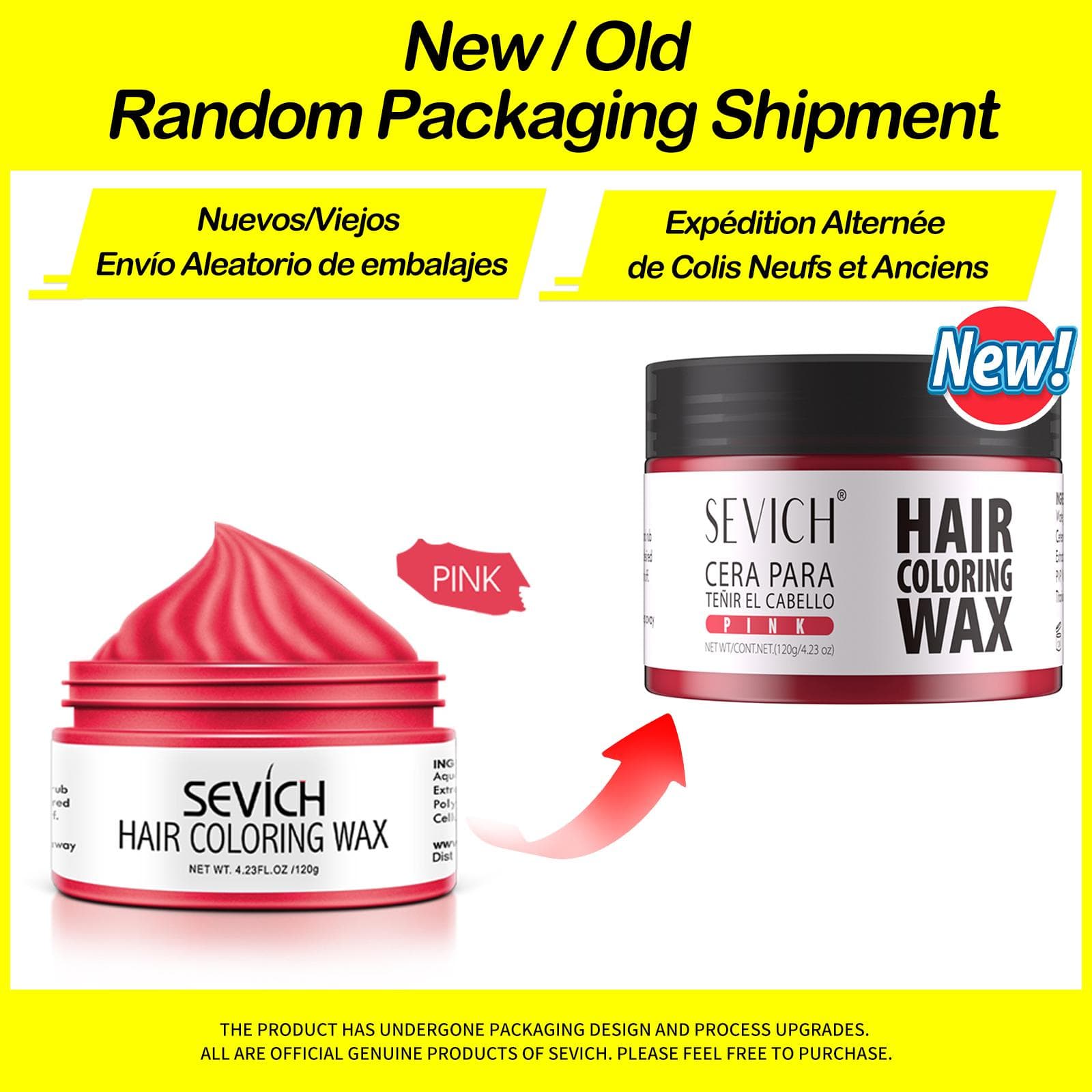Sevich Long Lasting Hair Colour Wax Diy Hair Dye Mud Easy To Wash Temporary Hair Colour Cream Party Hair Mud Kids Hair Dye pink