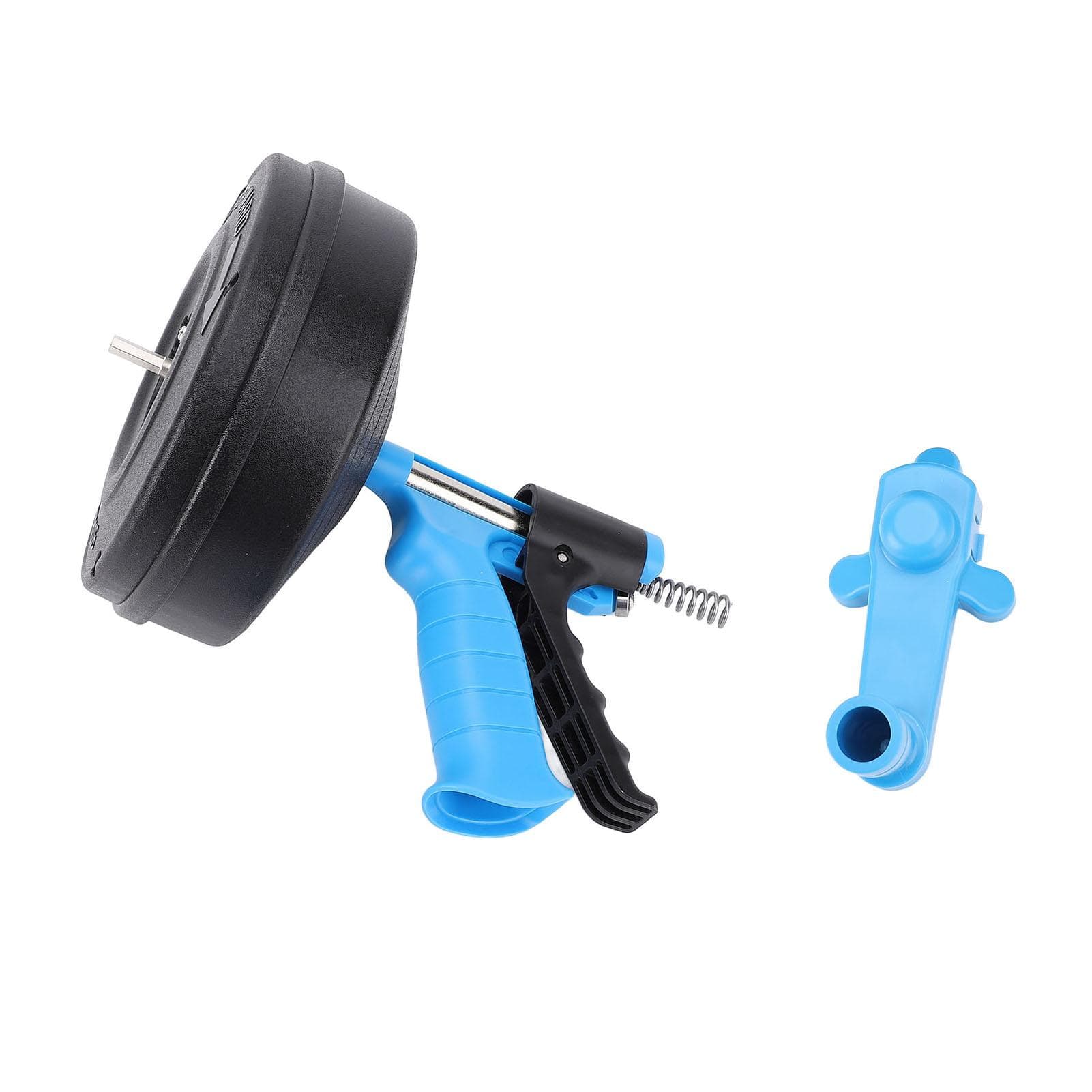 Drain Cleaning Machine 65 Manganese Steel Spring Flexible 2 Modes Plumbing Snake for 50-75mm Pipe 10m / 32.81ft Spring