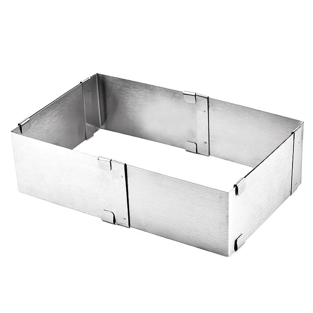 Stainless Steel Cake Mold Mousse Ring Telescopic Cake Decorating Mold Kitchen Baking Tool L(for 6.5-9kg)