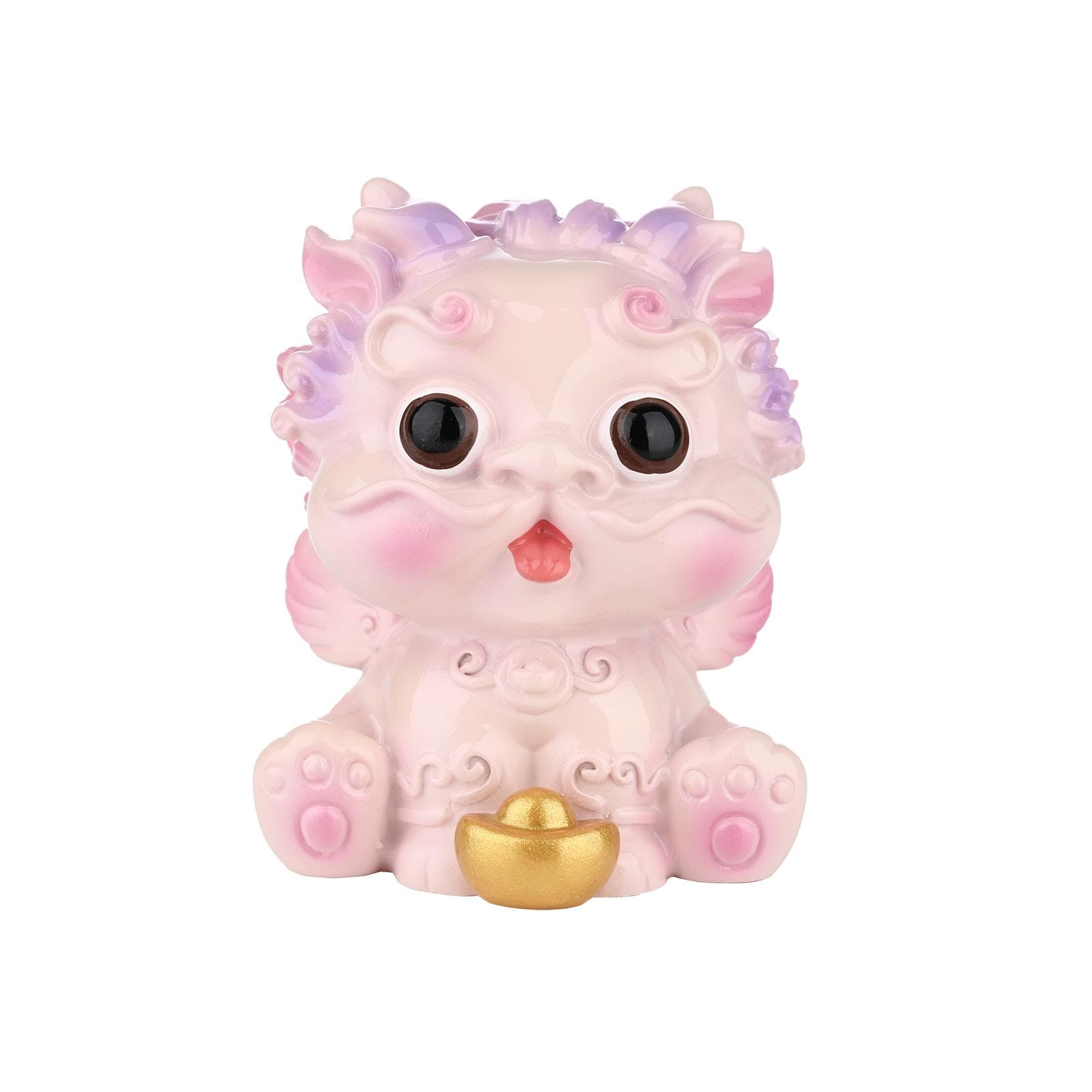 Tomfeel Little Pixiu Resin Sculptures National Trend Personality Crafts Desktop Ornaments Living Ingots pink