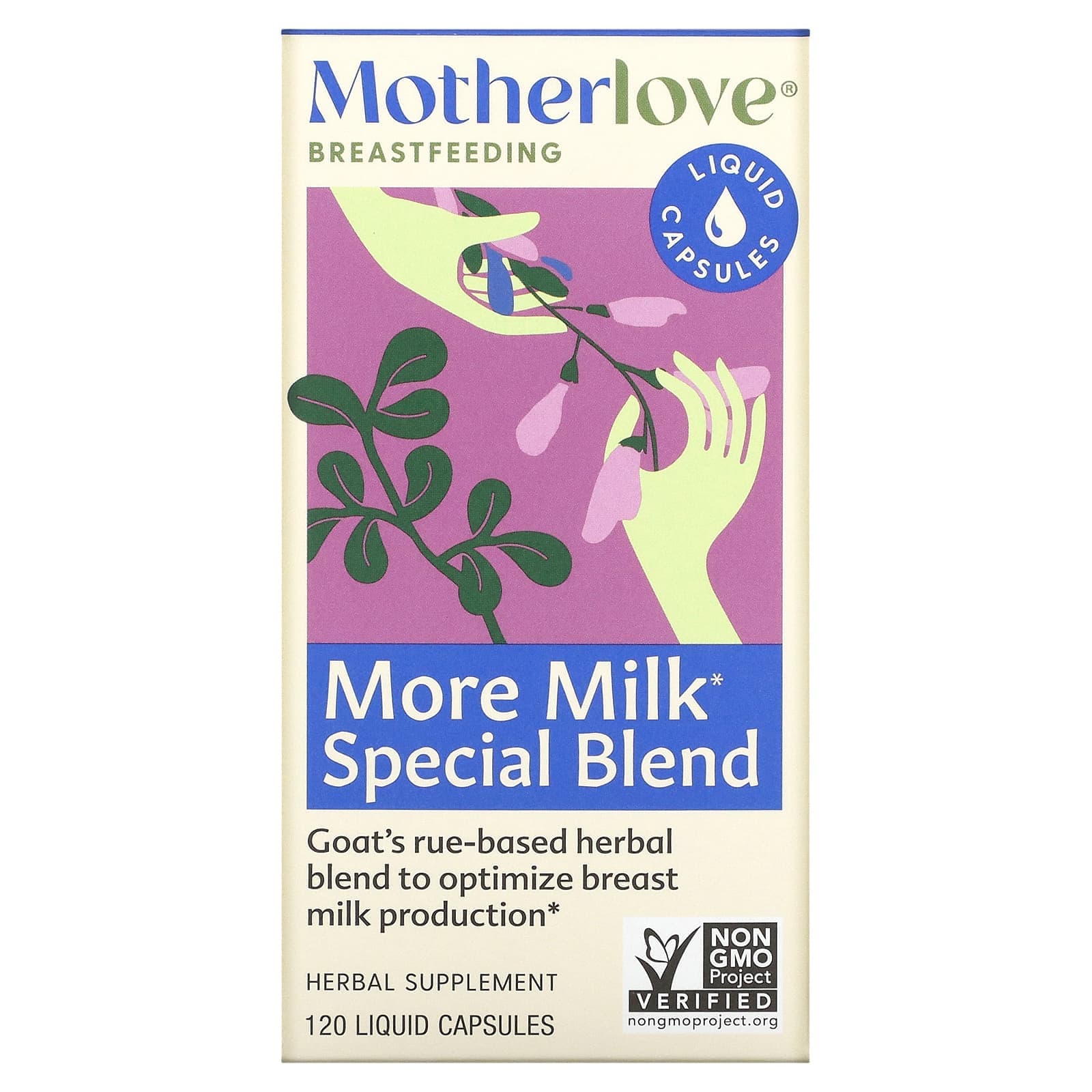 Motherlove, breastfeeding, Mother's Milk Special Blend, 120 liquid capsules