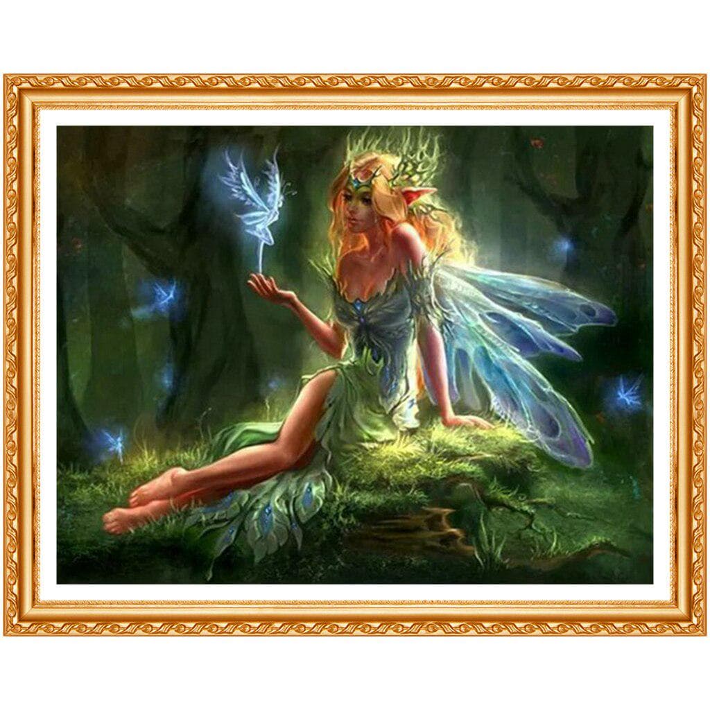 Diamond Painting Fairy Pictures  Full Display 5d Diy Diamond Painting Crystal Patterns Drawing 20X30CM