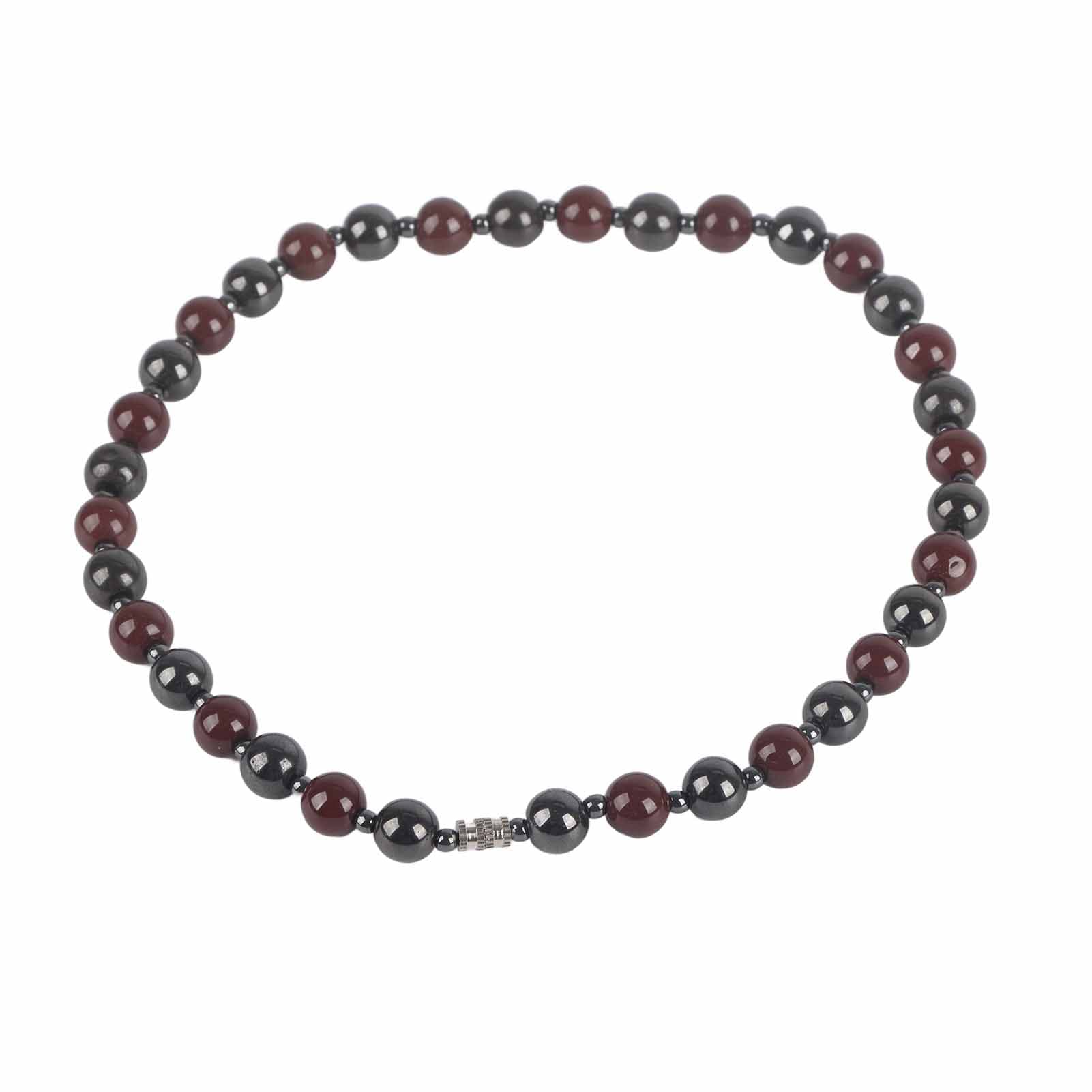 Fashionable Simple Style Magnetic Therapy Hematite Necklace Jewelry for Women Men