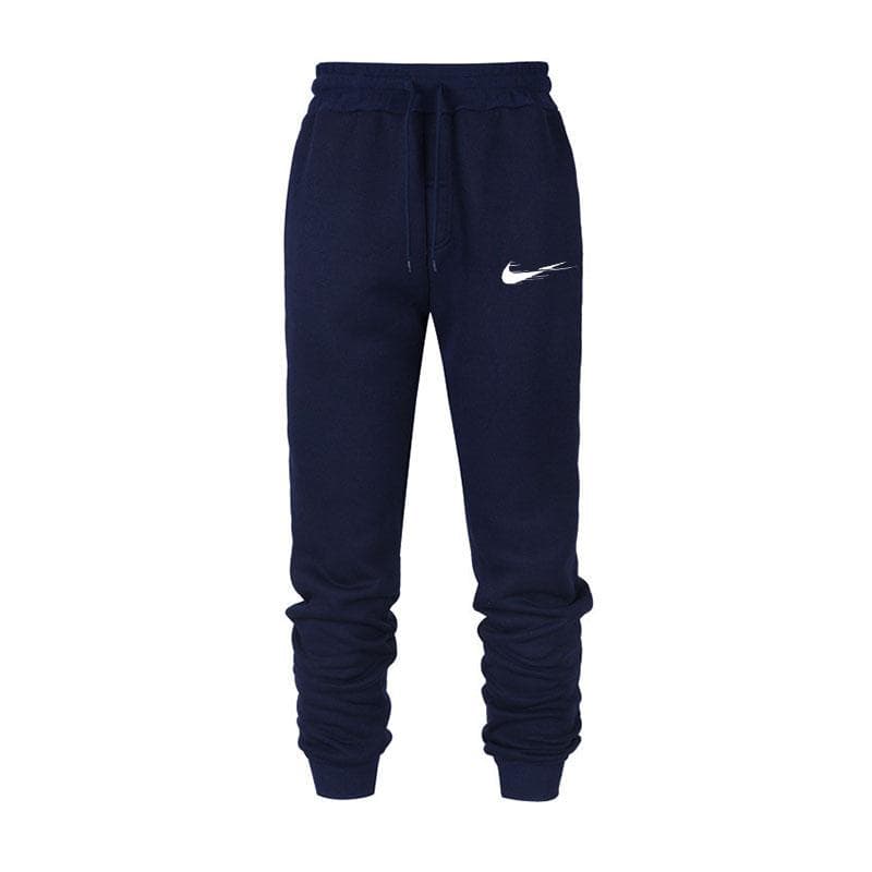 Men's Autumn and Winter Casual Pants Sports Pants Men's Pants Jogging Pants Hip Hop Street Pants M navy blue
