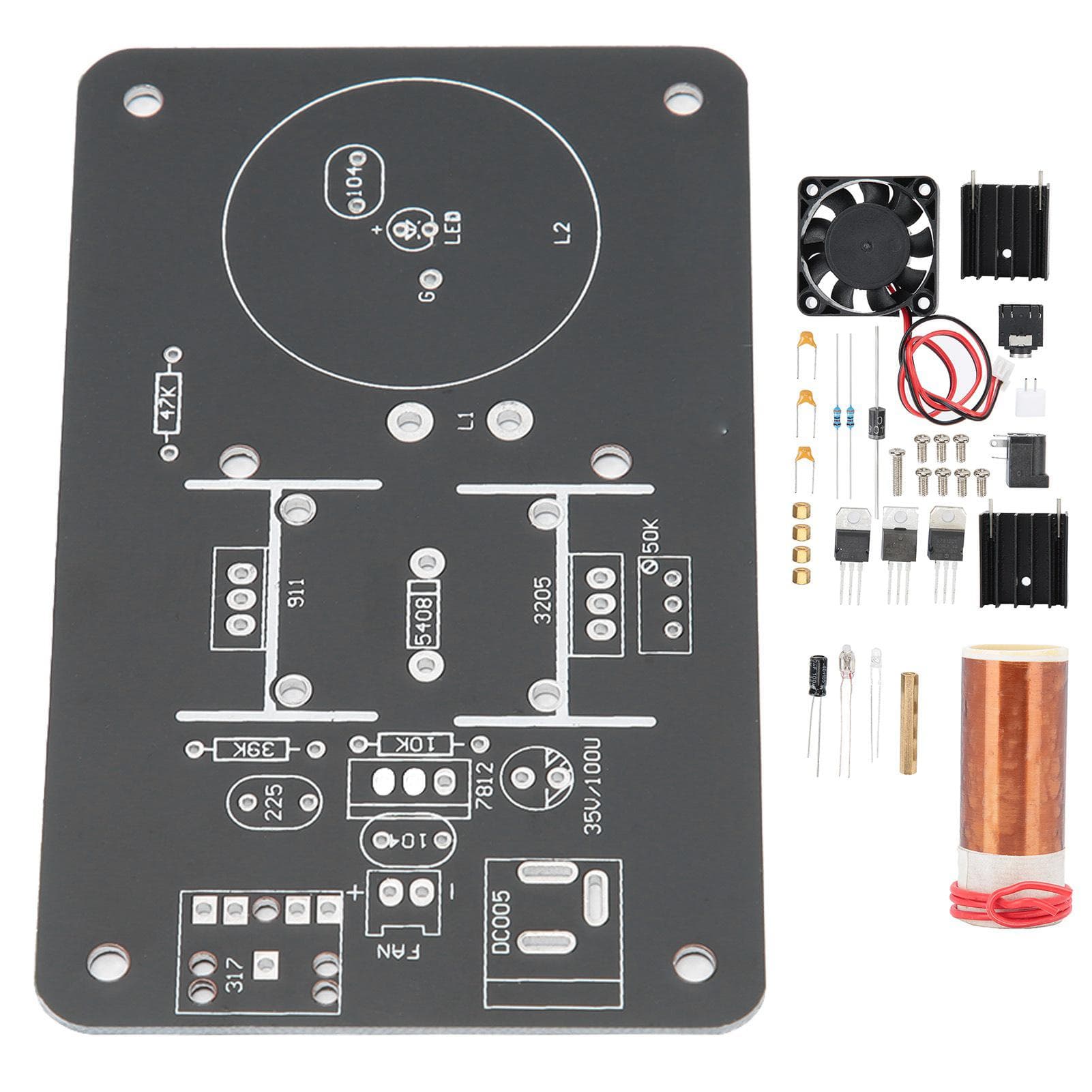 For Tesla with Cooling Fan 32mm Diameter Coil Wireless Transmission Design Accessory