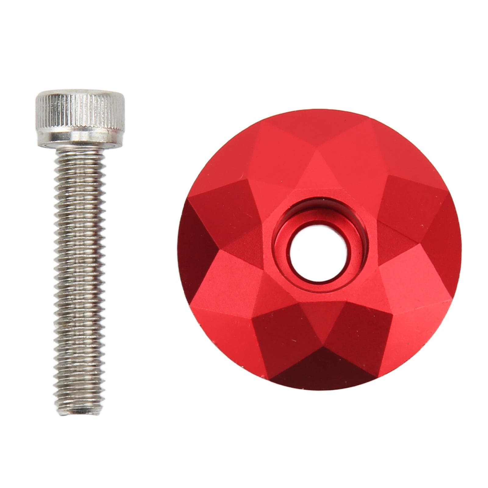 CANSUCC Aluminum Alloy Bike Stem Top Cover Pressure Resistant Bike Headset Top Cover with Screw for