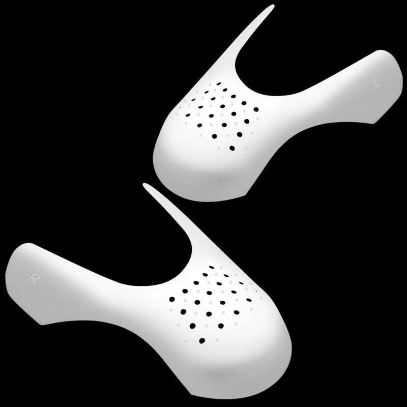 1 Pair Sport Shoe Protection Anti Crease Shoe Protector for Sneakers Toe Caps Anti-wrinkle Support Shoe Stretcher Extender white