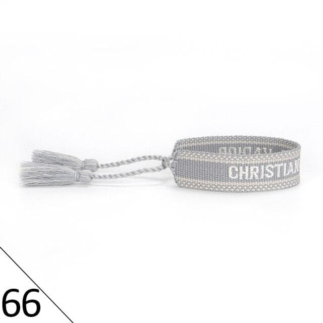 Adjustable Braided Friendship Rope Bracelet Women Vintage Braided Bracelet Embroidered Tassel Bracelet Jewelry