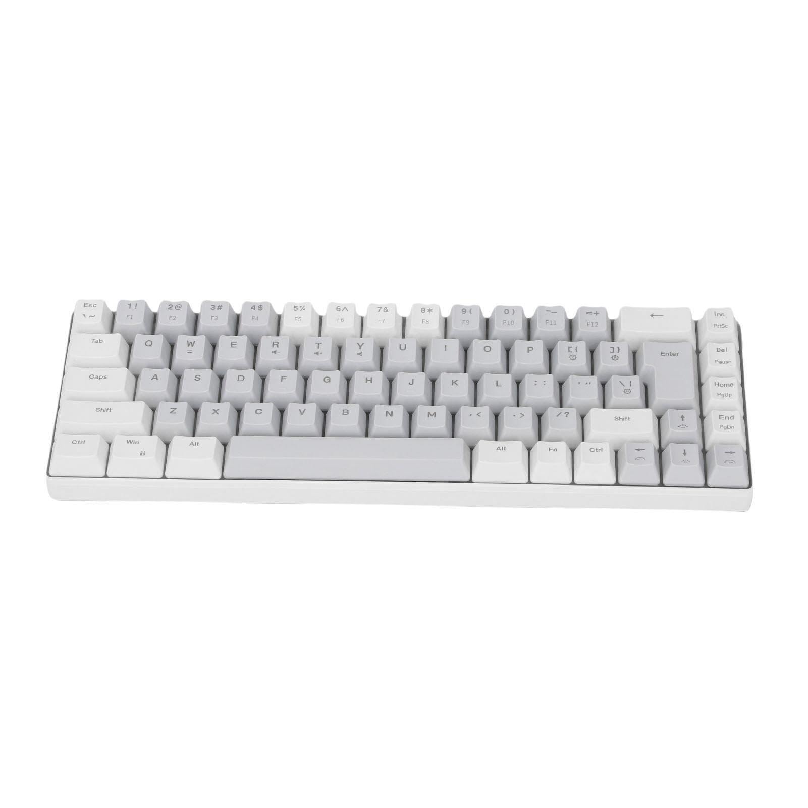 USB Wired Computer Keyboard 60percent 68 Keys RGB Backlit Gaming Keyboard for PC Laptop Typist Travel
