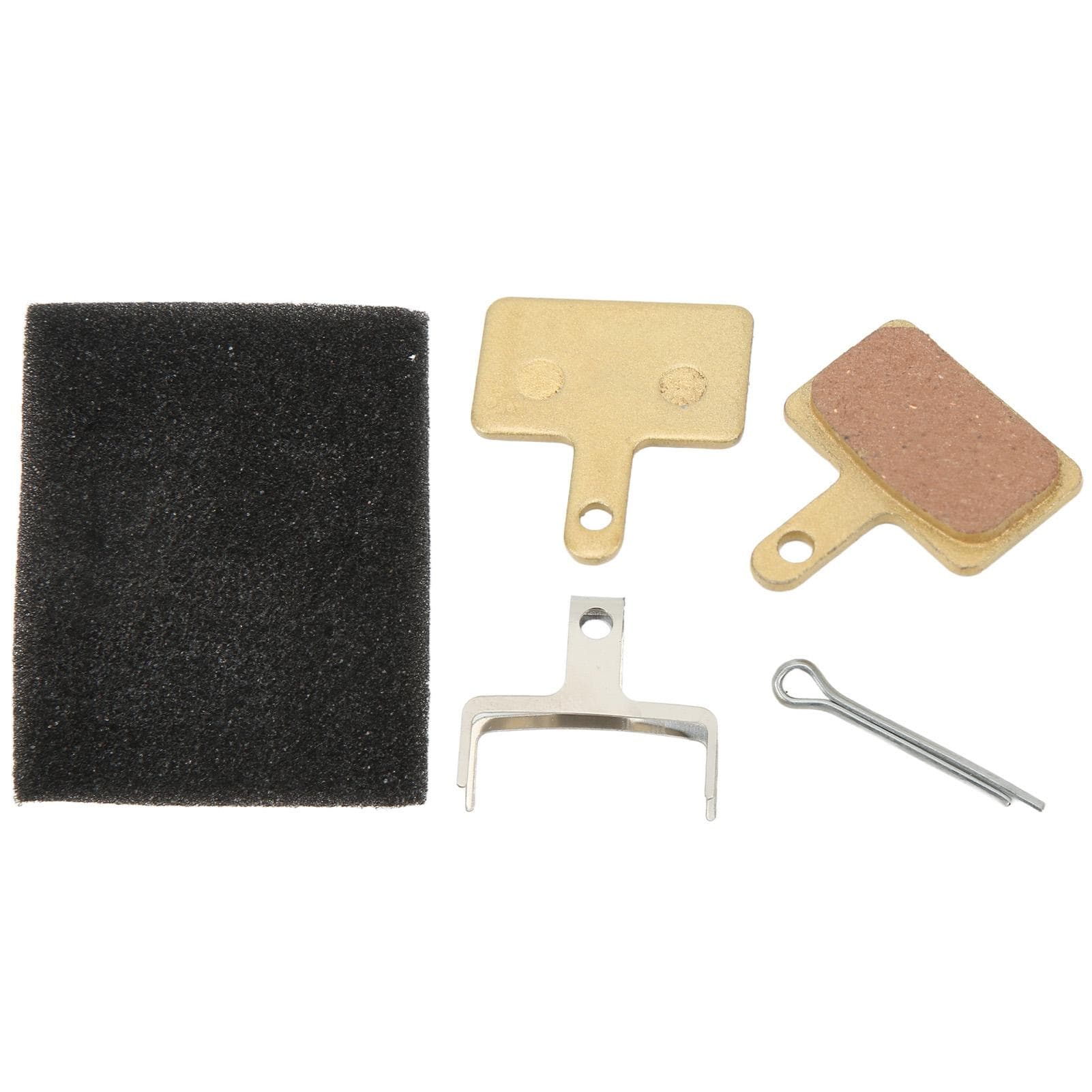 2 Pairs Mountain Bike Disc Brake Pads Semi Metal Resin Bicycle Hydraulic Brake Pads with Spring