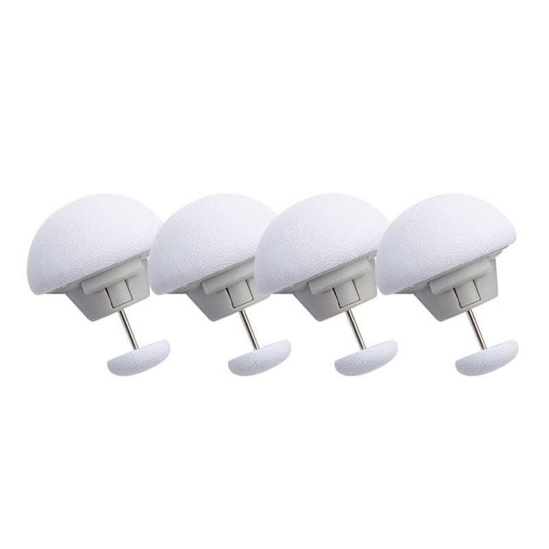 4Pcs Mushroom Quilt Stand Slip-resistant Nordic Clips for Bed Sheet Blanket Clip Clothes Pegs Covers Fastener Clip Holder white
