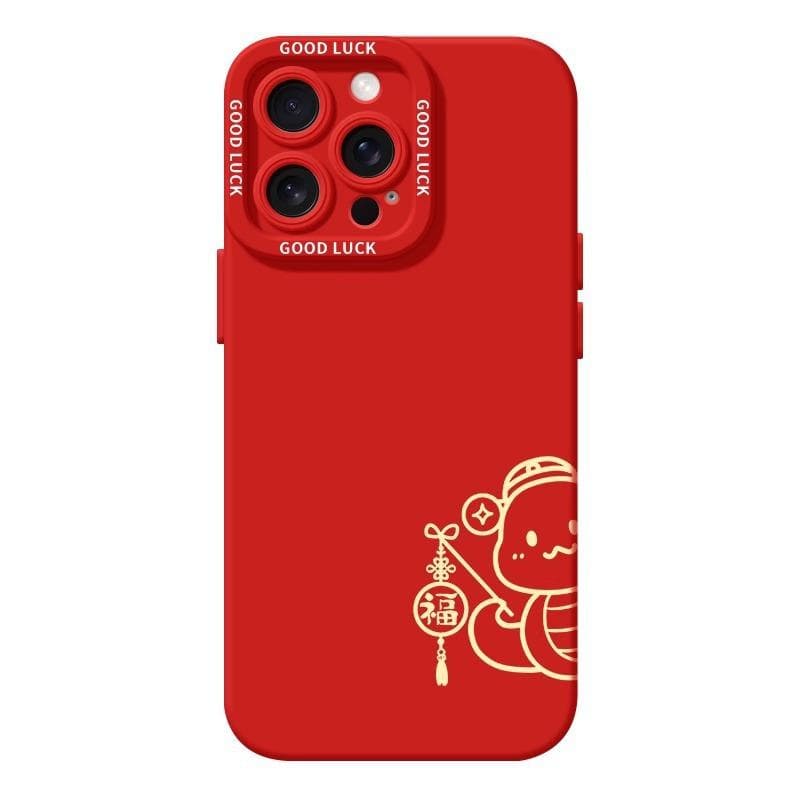 New Snake Blessings Apply To Apple 16 Iphone15 Mobile Phone Case 14plus Protective Case 13promax Anti-fall 12/11 Apple 6G/6S universal