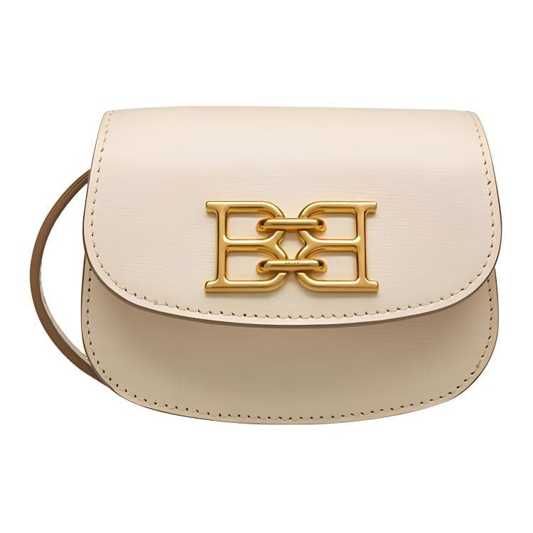 Bally Metal Logo Fastening Leather Shoulder Crossbody Bag Women bags Off-White 6300057 Basic Set (Bag+Dust Bag)