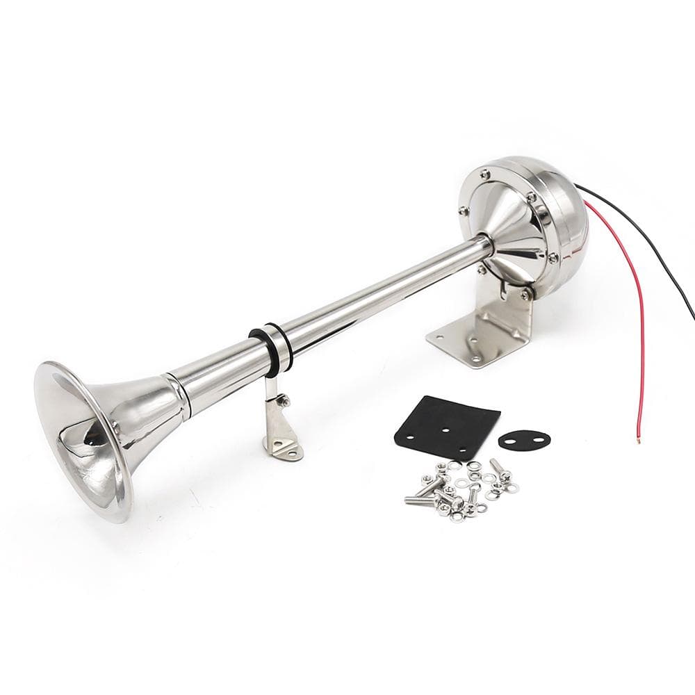 12V Single Trumpet Horn Marine Boat Air Horn 125dB Electric Air Horn for Car Truck Boat