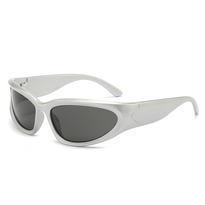 New Y2K Sports Punk Sunglasses Women Men Designer Square Goggle Luxury UV400 Colorful Mirror Fashion Eyewear As shown in figure